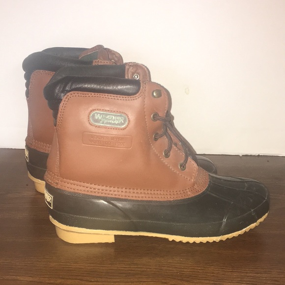 WEATHER SPIRITS WATERPROOF LEATHER DUCK BOOTS STEEL SHANK SIZE 7 - Picture 2 of 6
